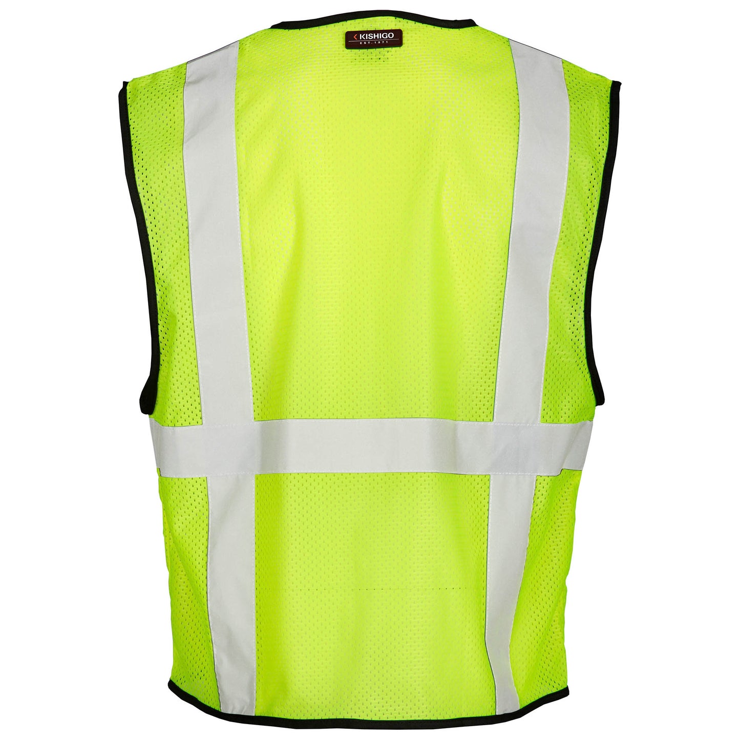 Yellow/Lime Safety Vests - Kishigo - Economy Mesh 6-Pocket