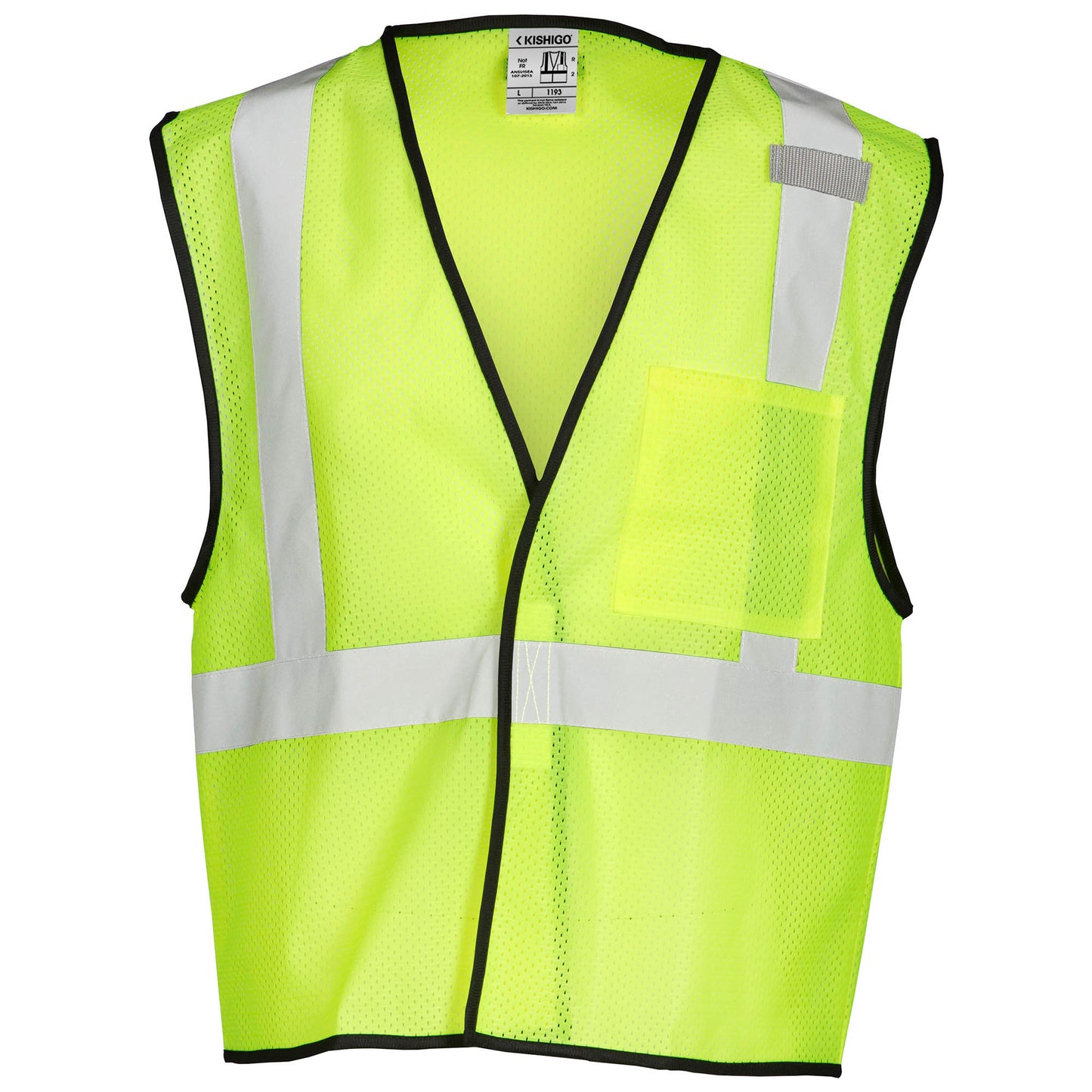 Yellow/Lime Safety Vest - Kishigo - Economy Mesh