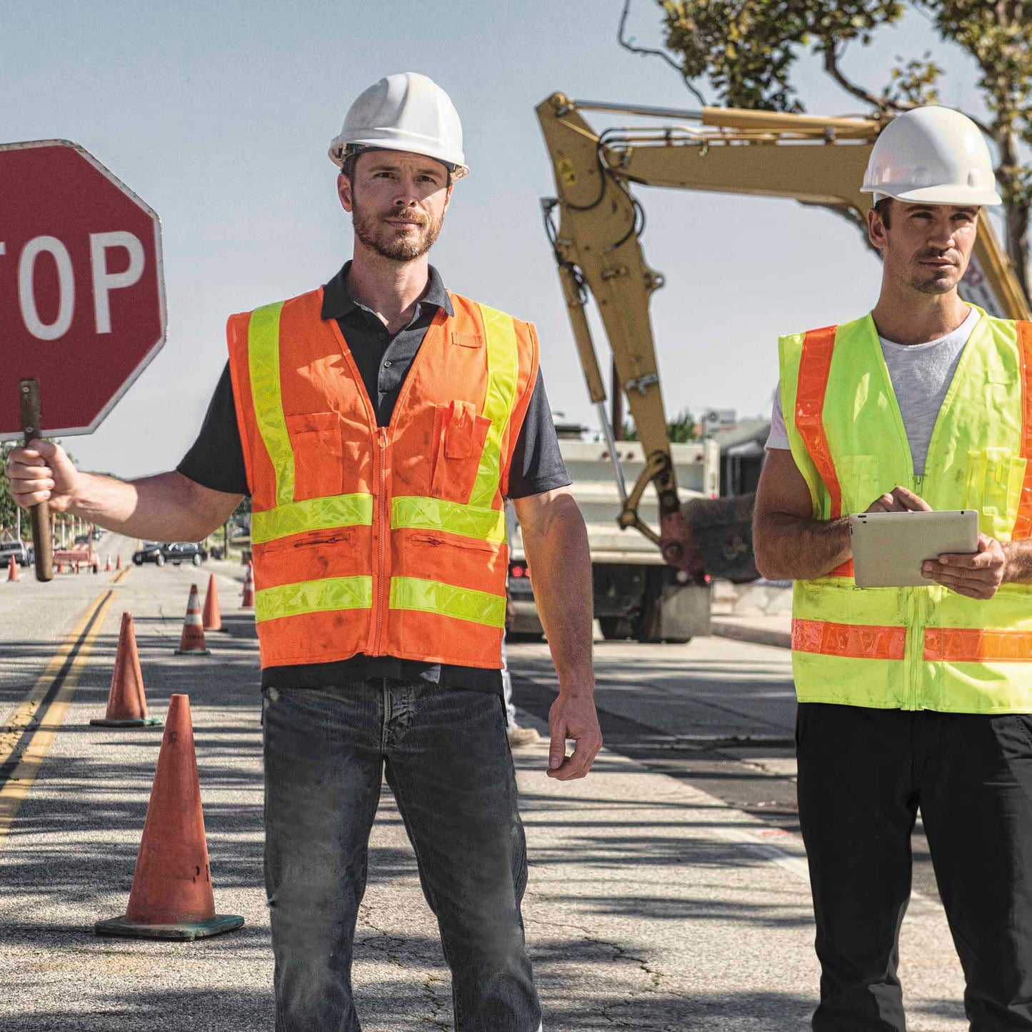 Yellow/Lime Safety Vests - Kishigo - Enhanced Visibility