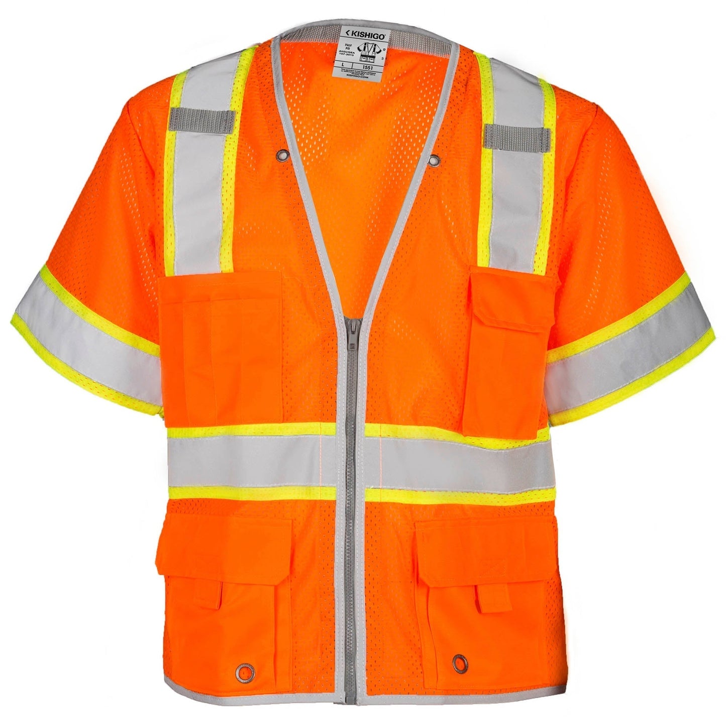 Yellow/Lime Safety Vests - Kishigo - Reflective Design