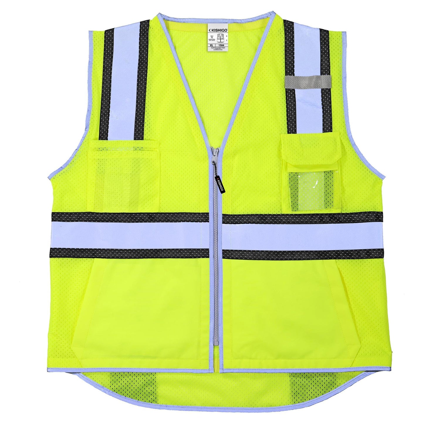 Yellow/Lime Safety Vests - Kishigo - Reflective Material