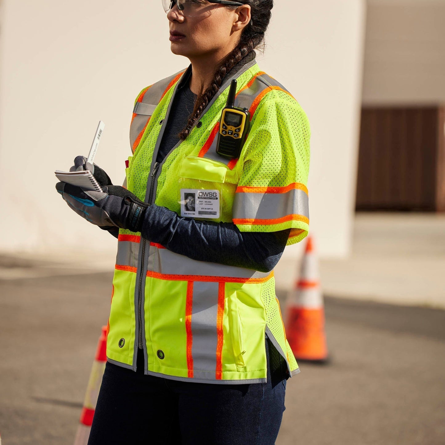 Yellow/Lime Safety Vest - Kishigo - Reflective Design