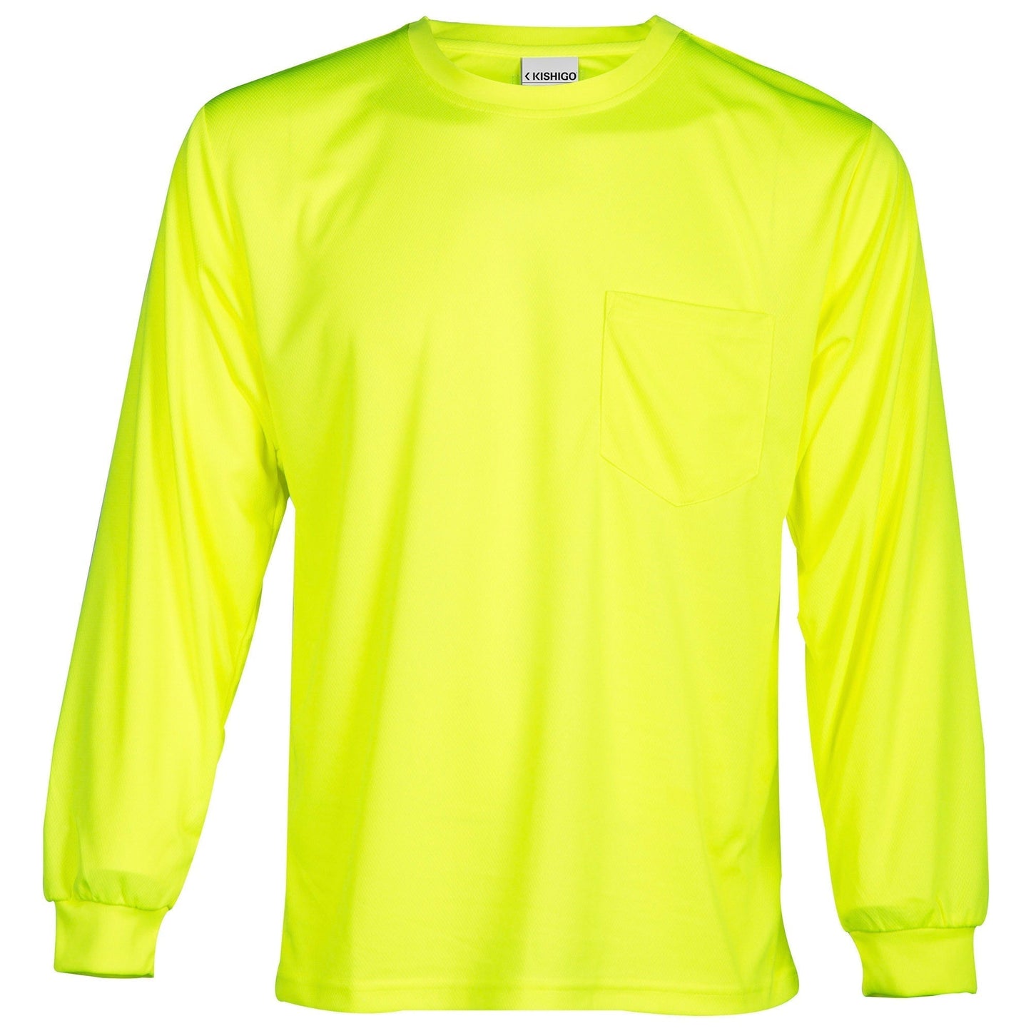 Yellow/Lime Safety Shirt - Kishigo - Microfiber Fabric