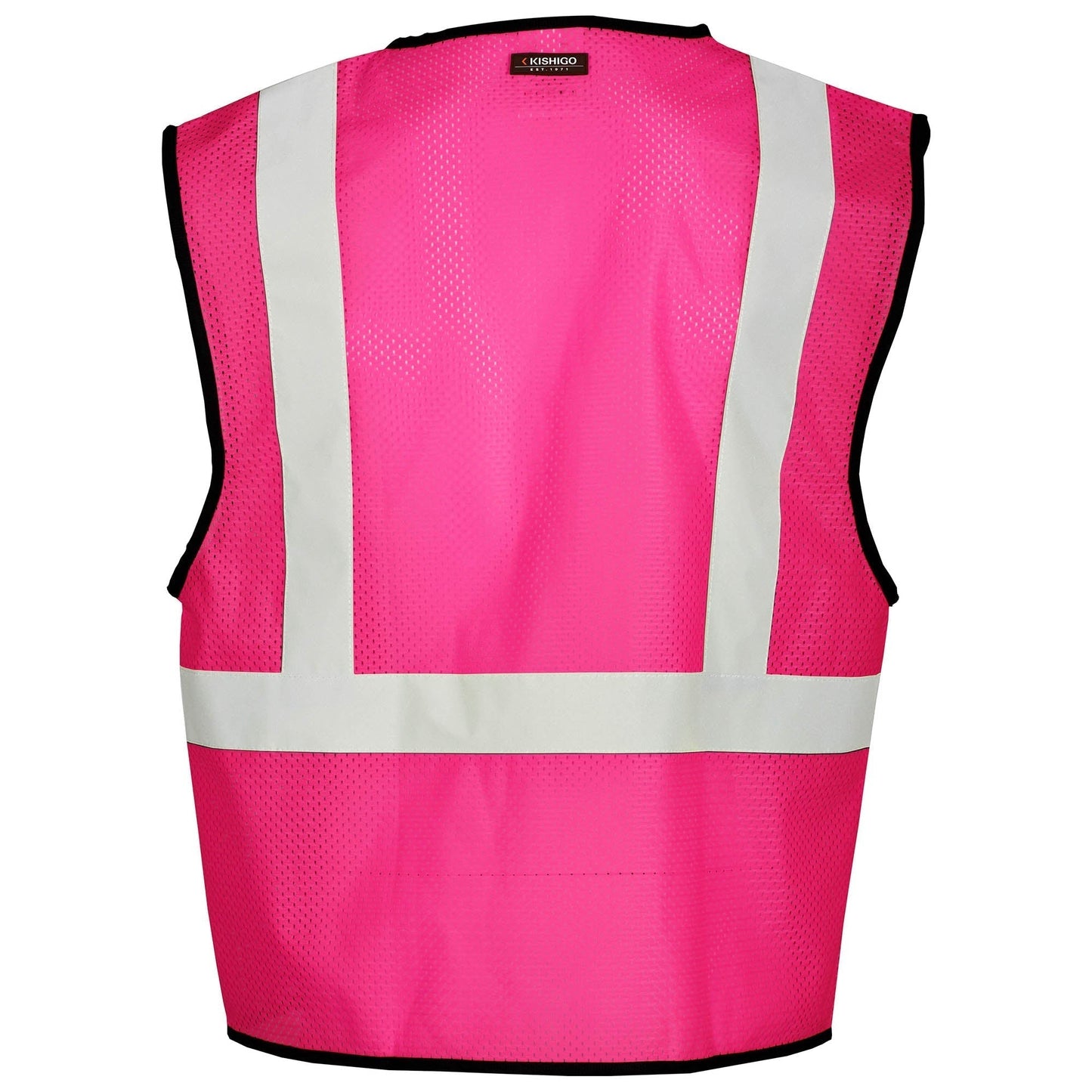 Black Safety Vests - Kishigo - Enhanced Visibility Mesh