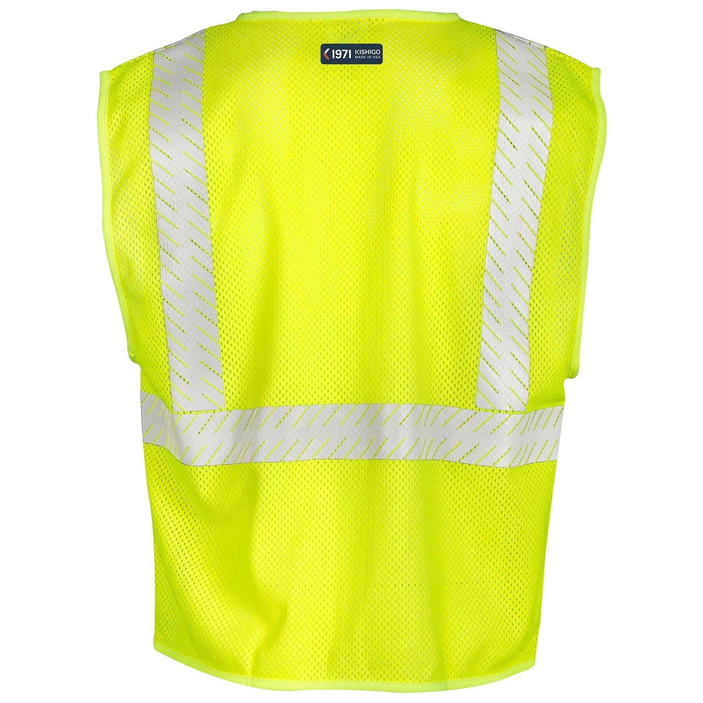 Yellow/Lime Safety Vest - Kishigo - Breathable Mesh Fr