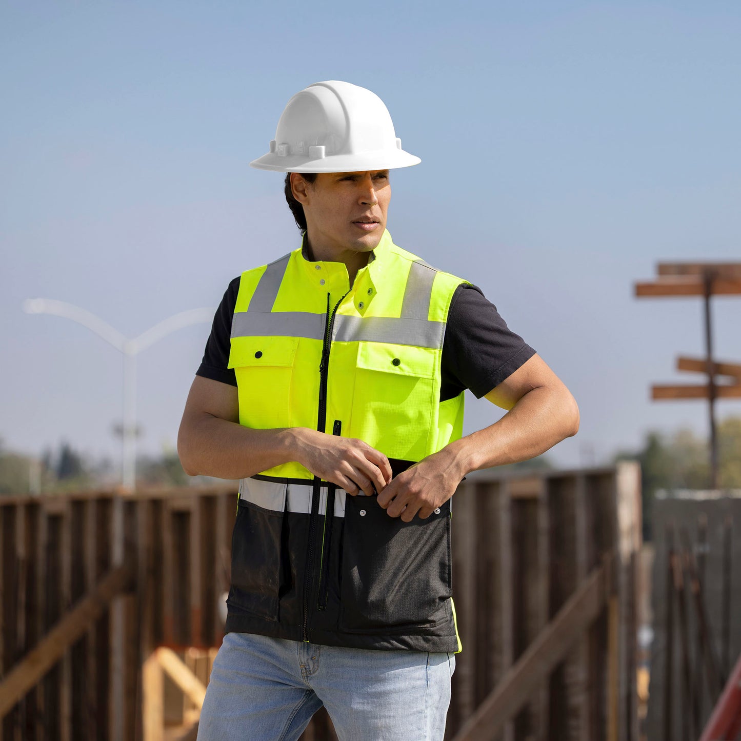 Yellow/Lime Safety Vests - Kishigo - Insulated Design