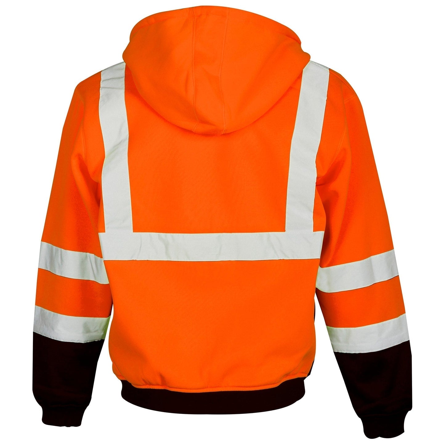 Yellow/Lime Safety Sweatshirt - Kishigo - Zipper Closure