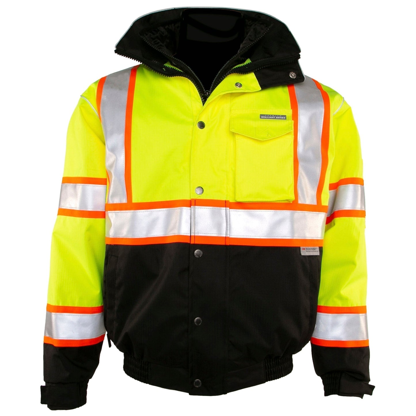 Yellow/Lime Safety Jacket - Kishigo - Waterproof Design