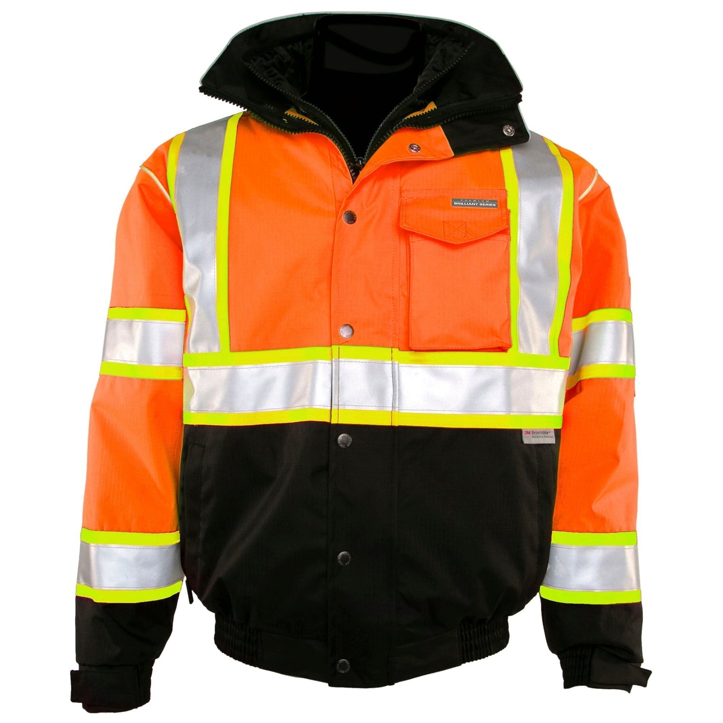 Yellow/Lime Safety Jacket - Kishigo - Waterproof Design