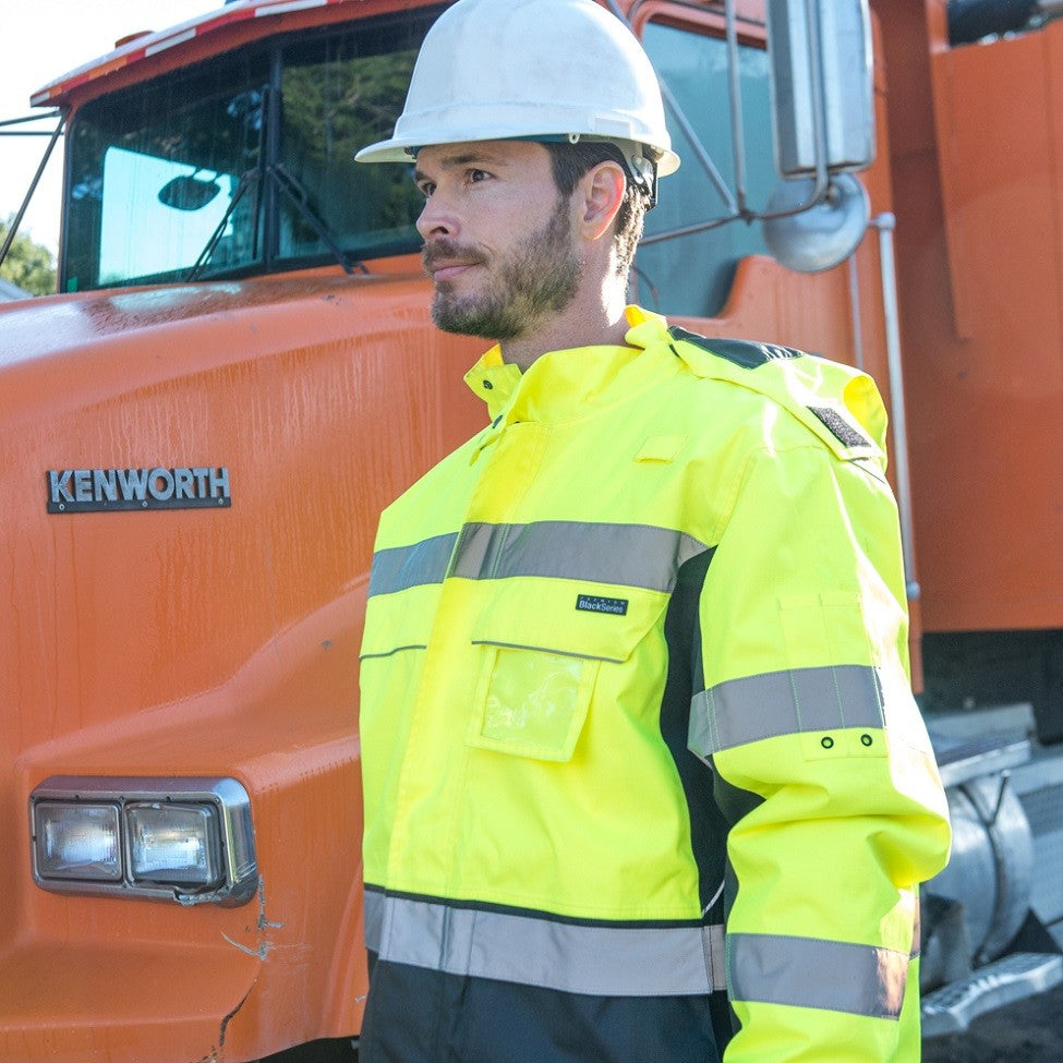 Yellow/Lime Safety Jacket - Kishigo - Durable and Warm