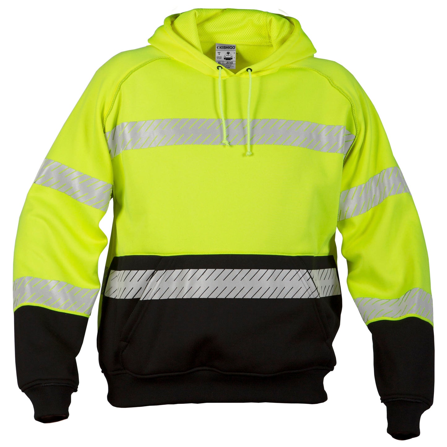Yellow/Lime Safety Sweatshirt - Kishigo - Reflective Material