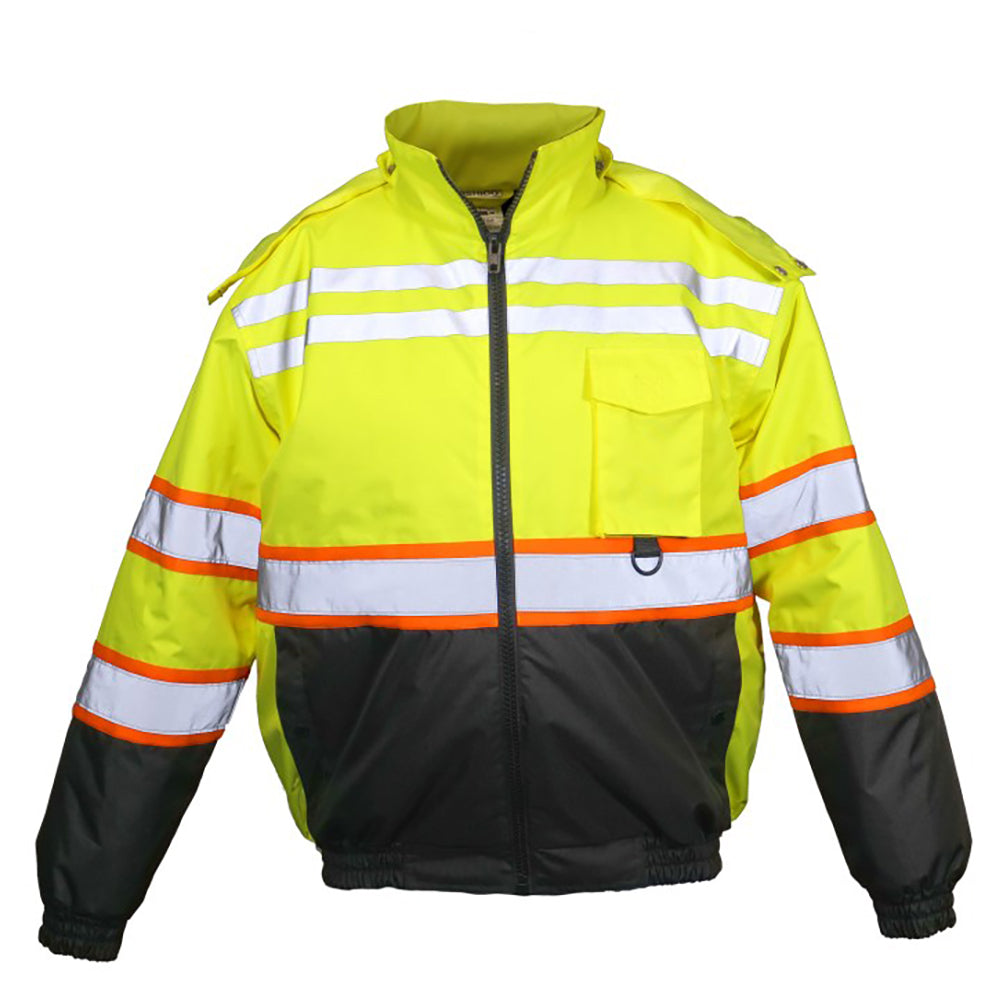 Yellow/Lime Safety Jacket - Kishigo - Waterproof Design