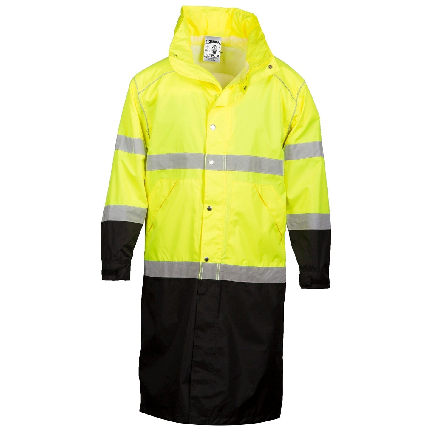 Yellow/Lime Raincoat - Kishigo - Waterproof Design