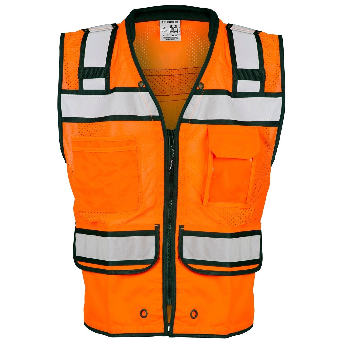 Yellow/Lime Safety Vests - Kishigo - Reflective Design