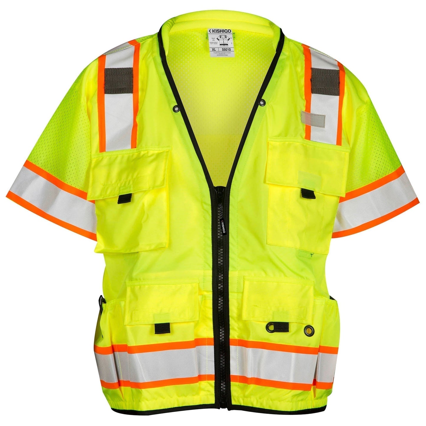 Yellow/Lime Safety Vests - Kishigo - Reflective Material