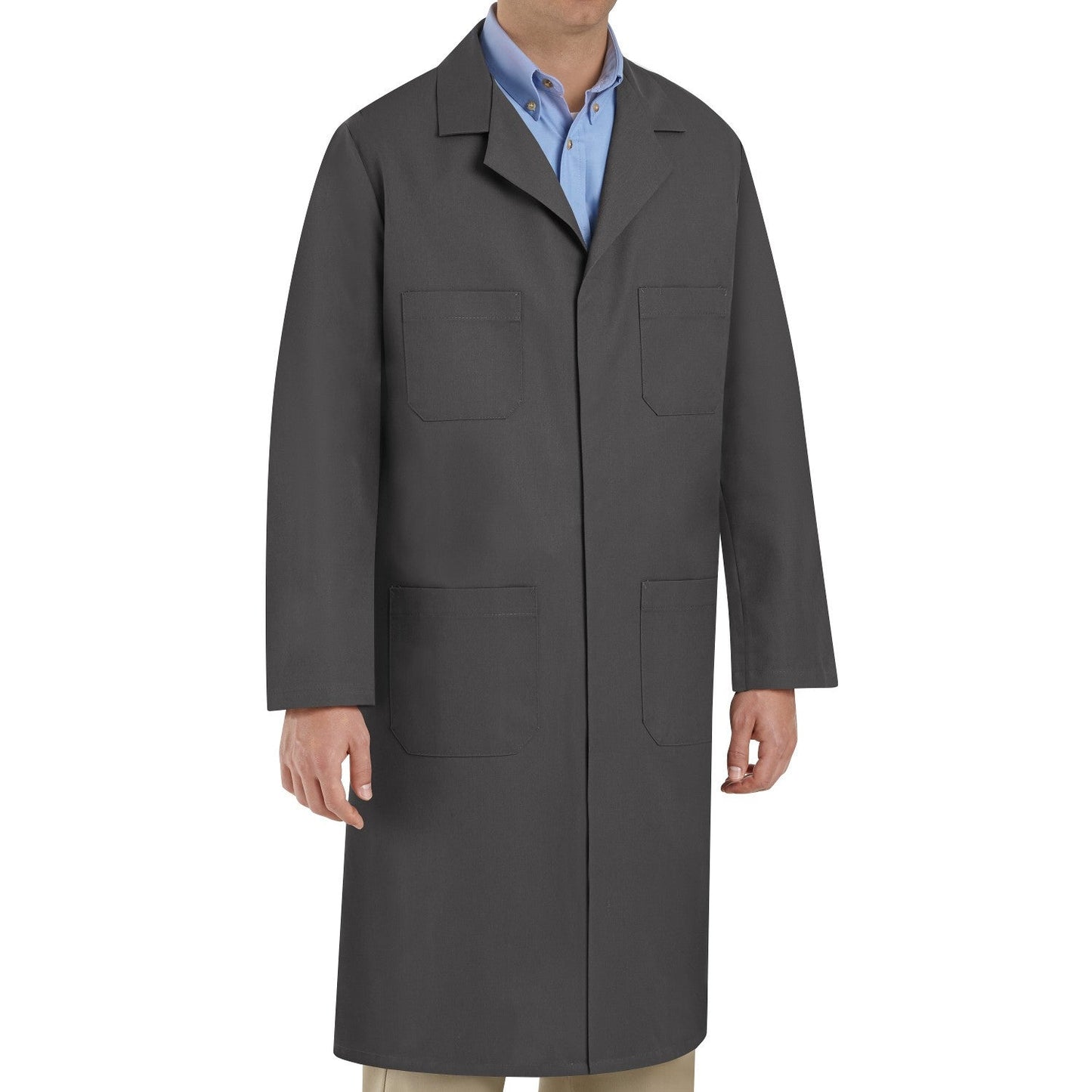 Charcoal Shop Coat - Red Kap - Convenient Storage