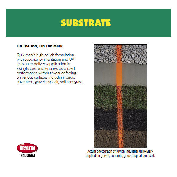 APWA Orange Marking Chalk - Krylon - Durable Sprayable