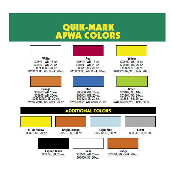 APWA Orange Marking Chalk - Krylon - Durable Sprayable