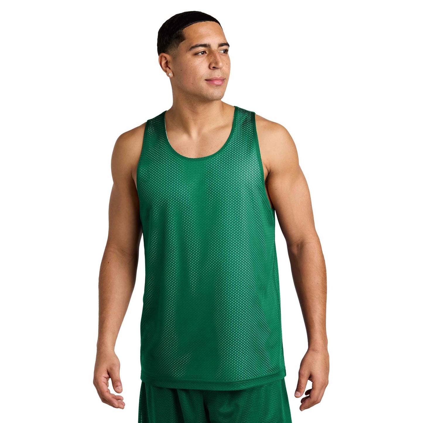 Black/Deep Red Tank Tops - Sport-Tek - Moisture-Wicking
