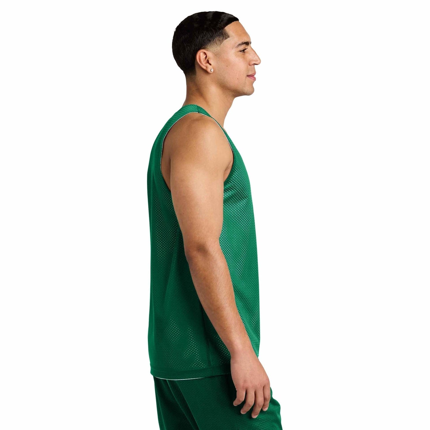 Black/Deep Red Tank Tops - Sport-Tek - Moisture-Wicking