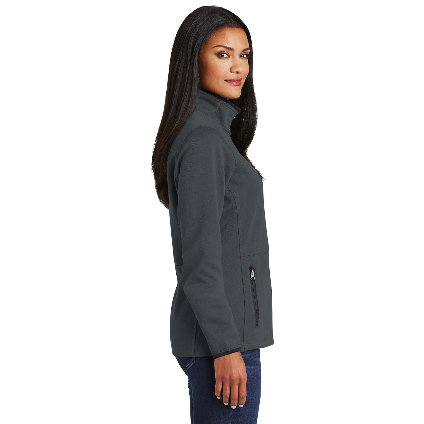 Black Jacket - Port Authority - Warm Fleece Interior - Cozy Fit