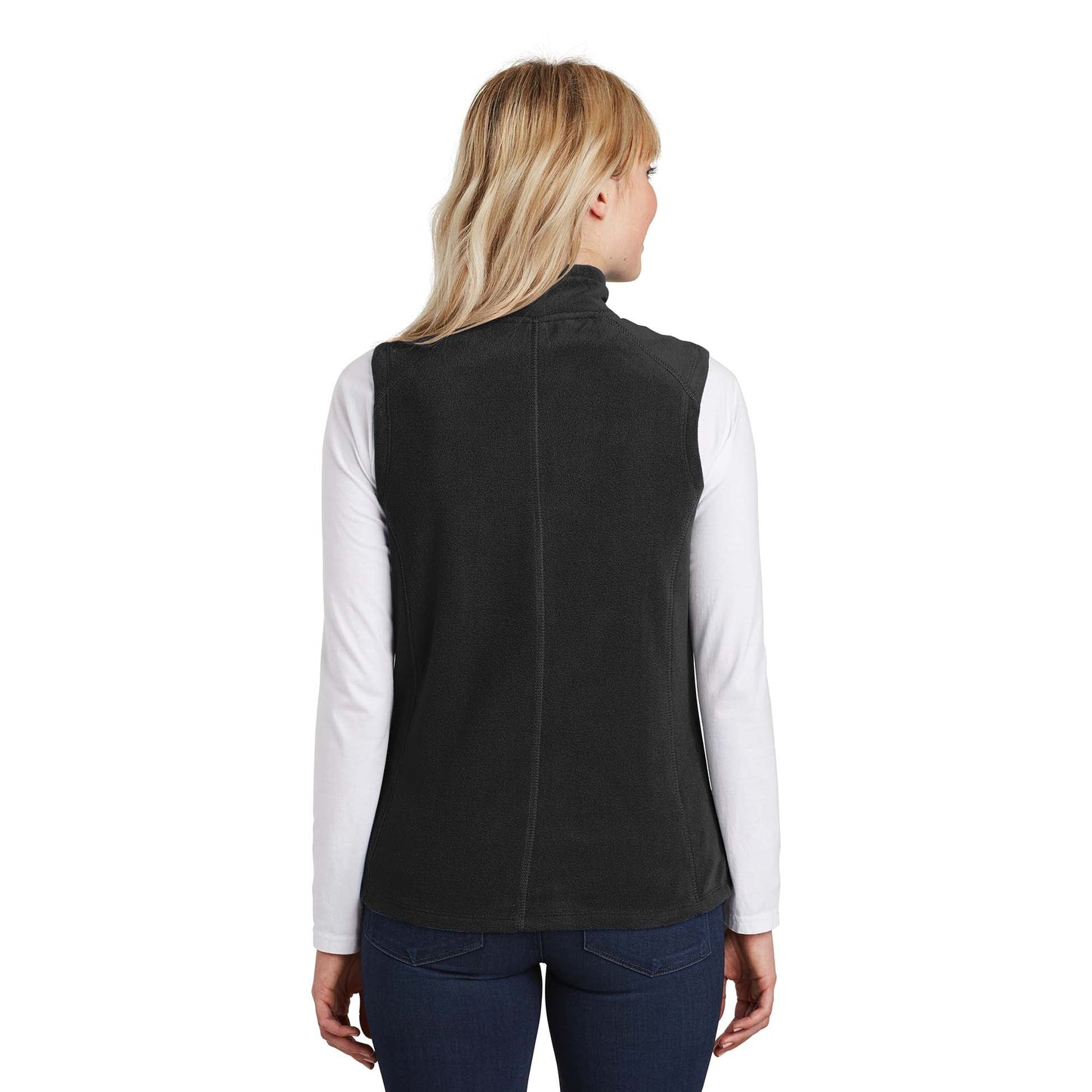 Black Microfleece Vest - Port Authority - Soft Flexibility