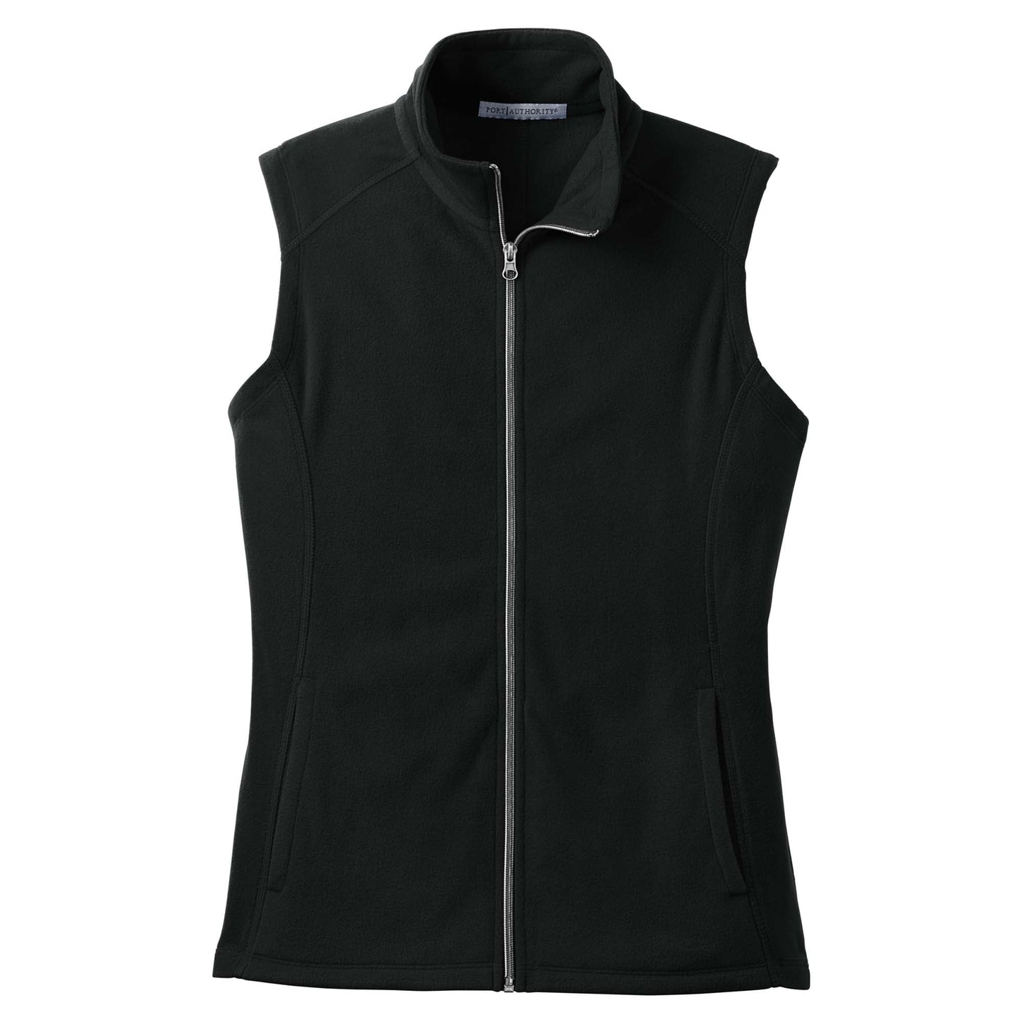 Black Microfleece Vest - Port Authority - Soft Flexibility