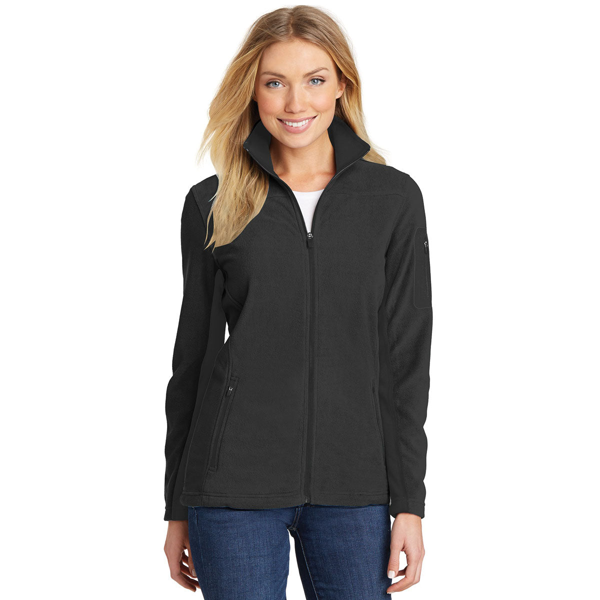 Black Summit Fleece Jacket - Port Authority - Comfortable Fit