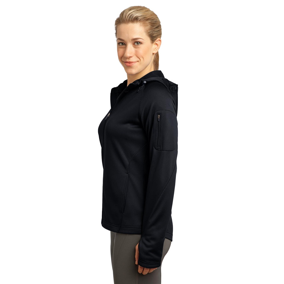 Black Jackets - Sport-Tek - Warm Fleece Full-Zip - Comfortable Fit