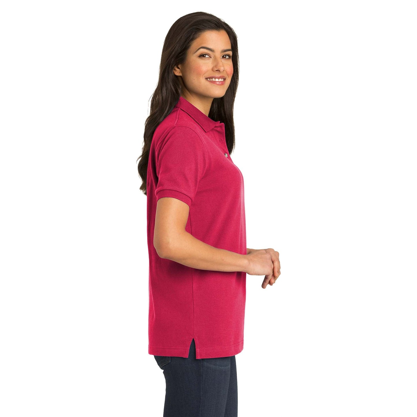 Navy Polo Shirts - Port Authority - Heavyweight Cotton
