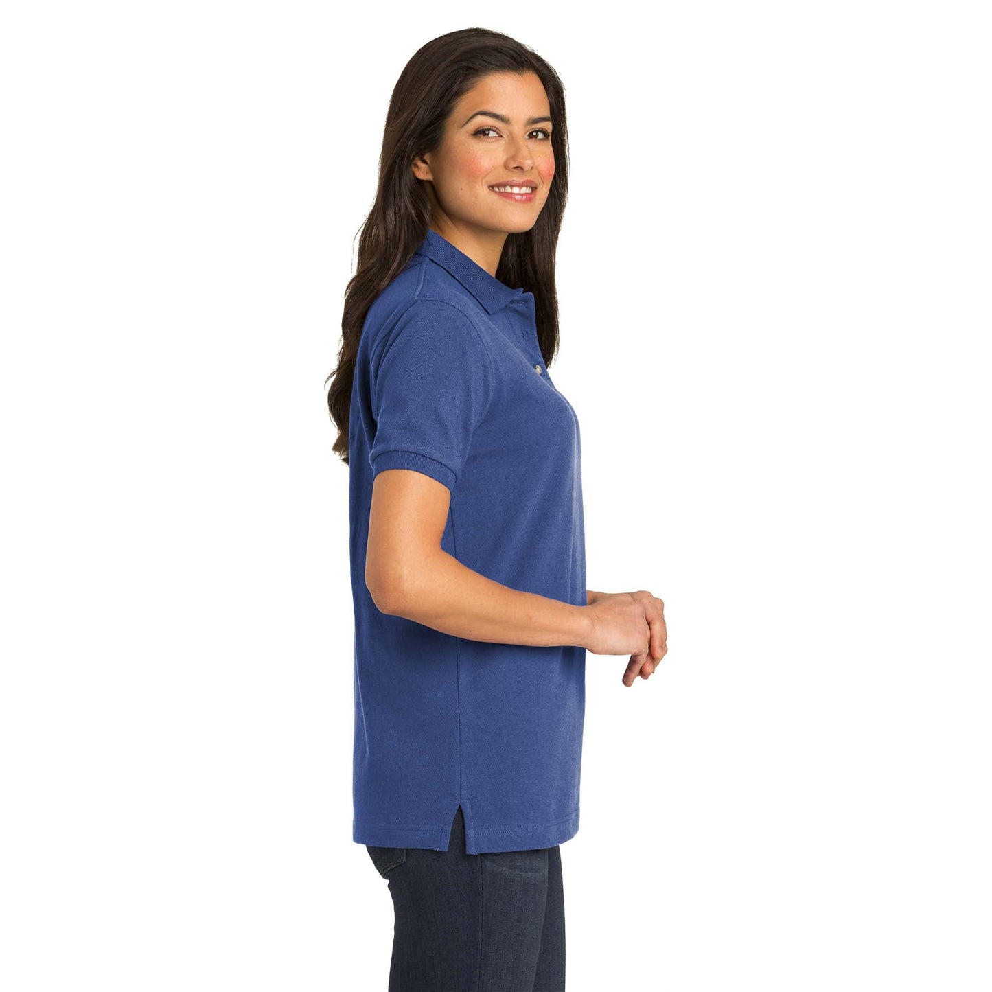 Navy Polo Shirts - Port Authority - Heavyweight Cotton