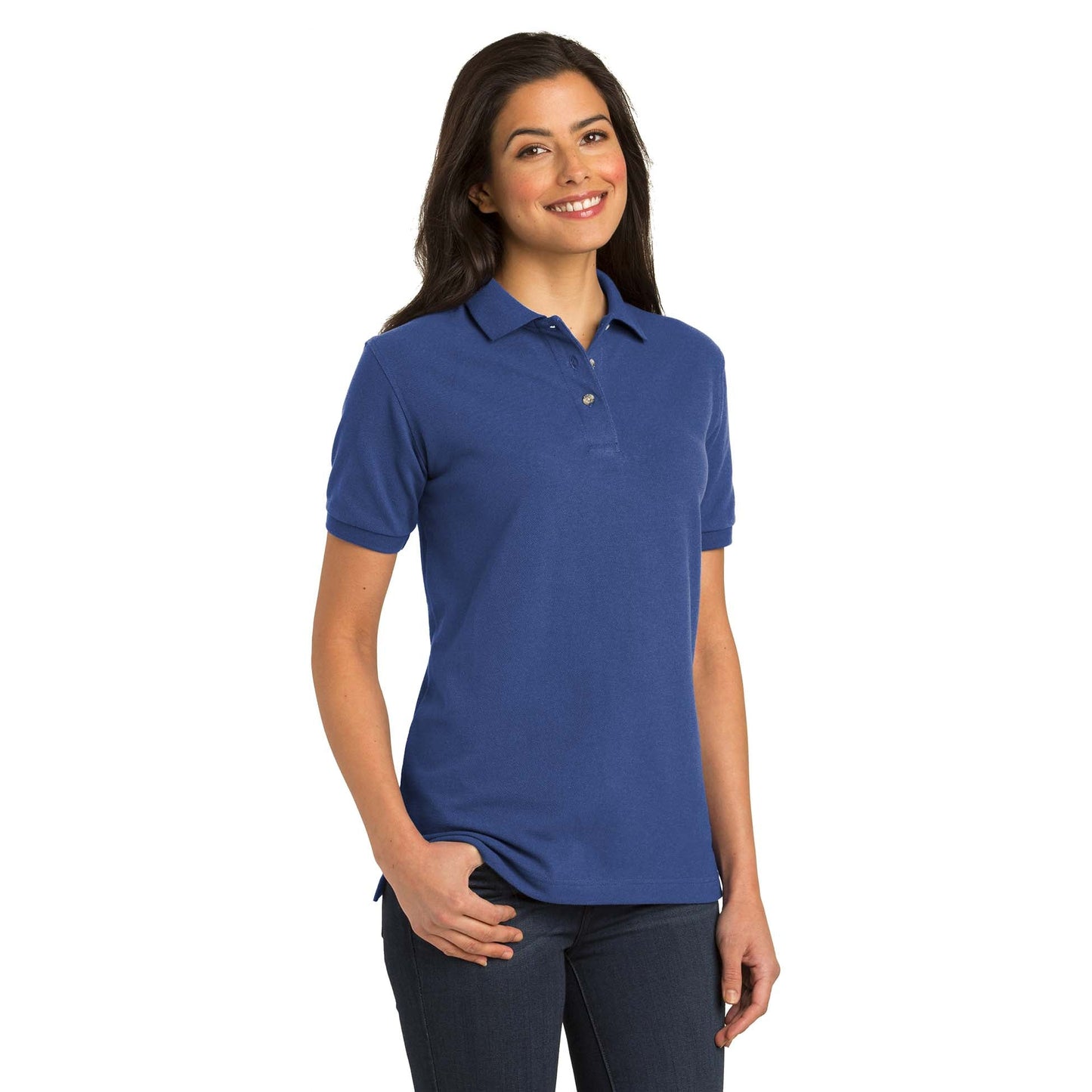Navy Polo Shirts - Port Authority - Heavyweight Cotton