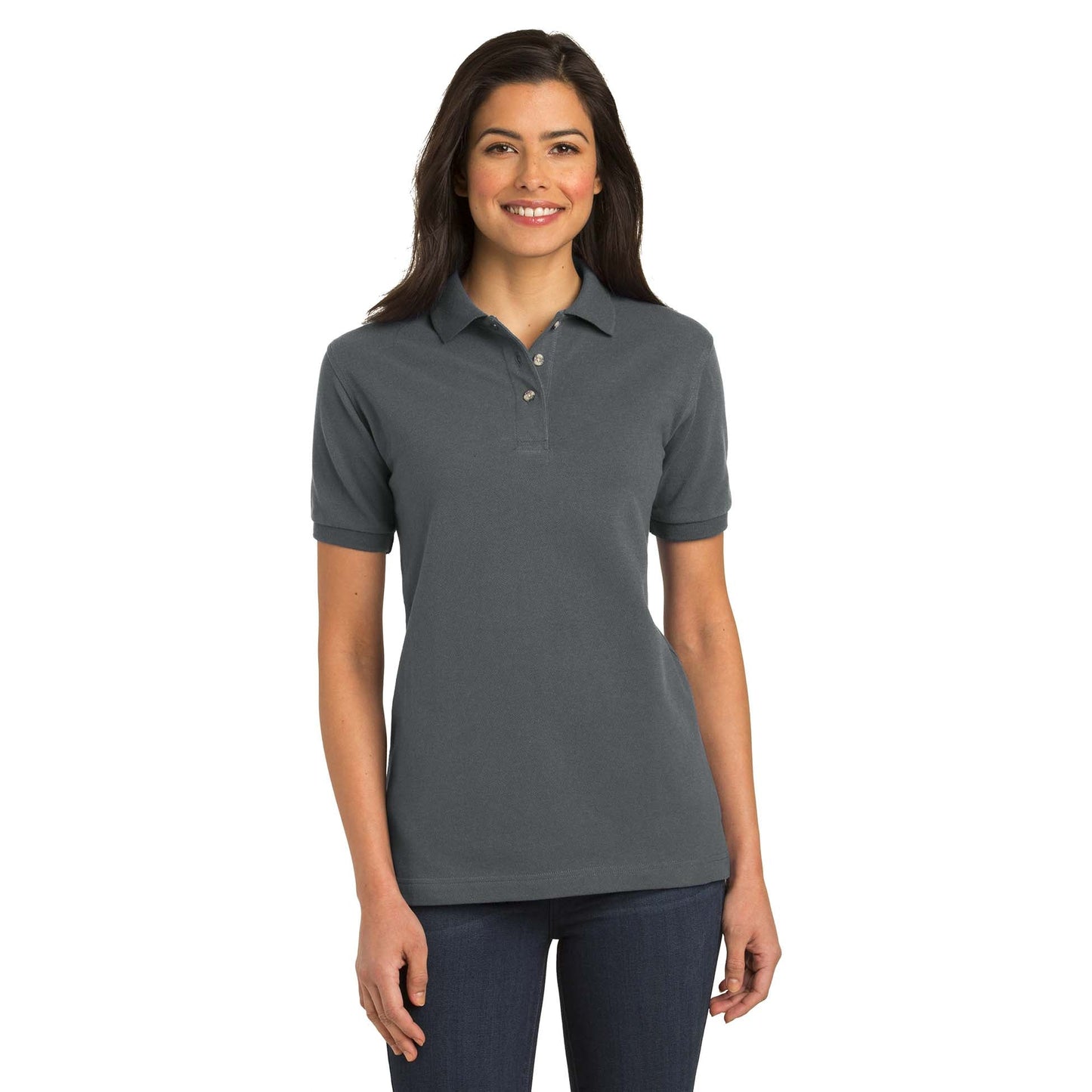 Navy Polo Shirts - Port Authority - Heavyweight Cotton