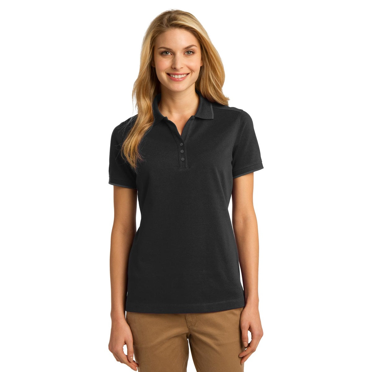 Jet Black Polo Shirt - Port Authority - Rapid Dry
