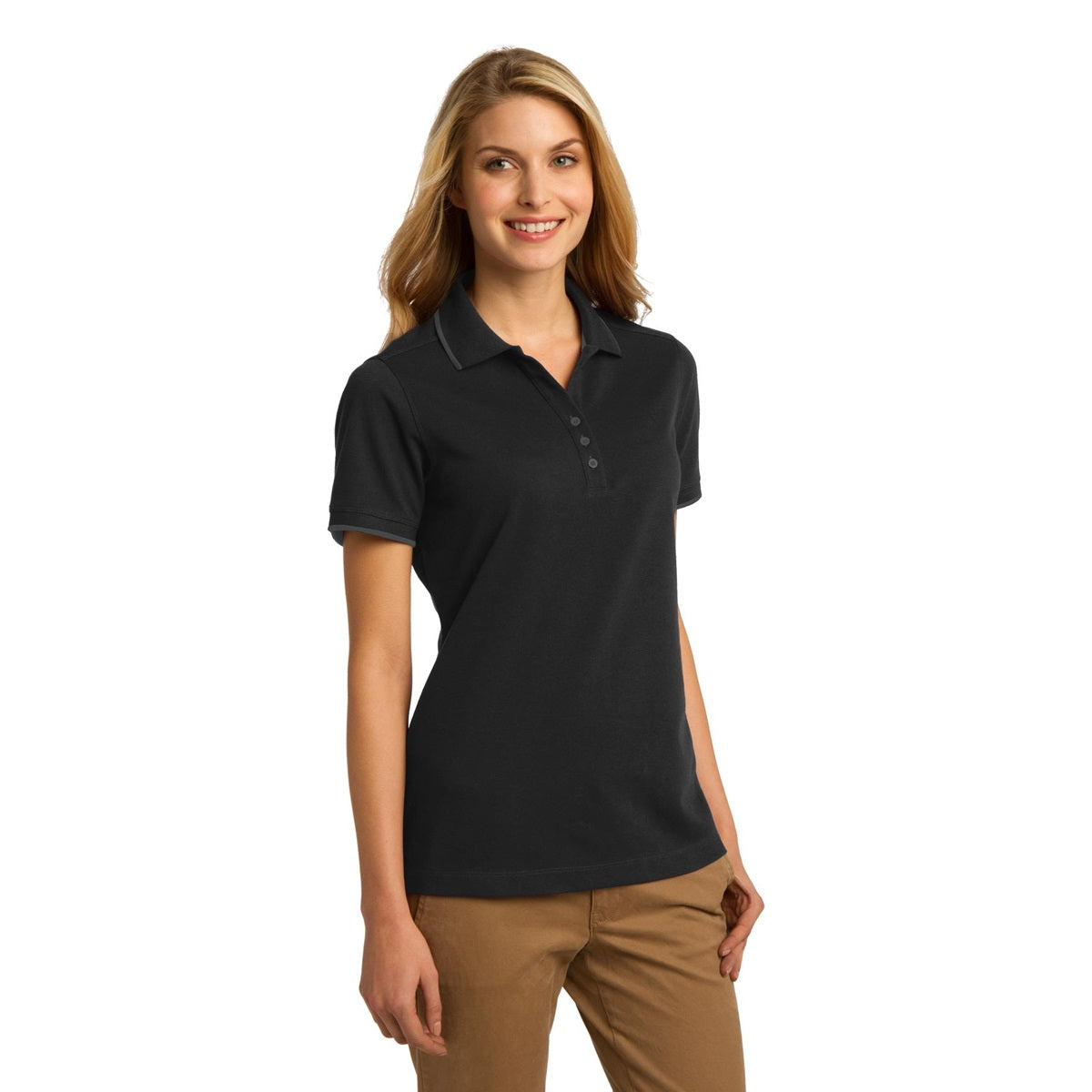 Jet Black Polo Shirt - Port Authority - Rapid Dry