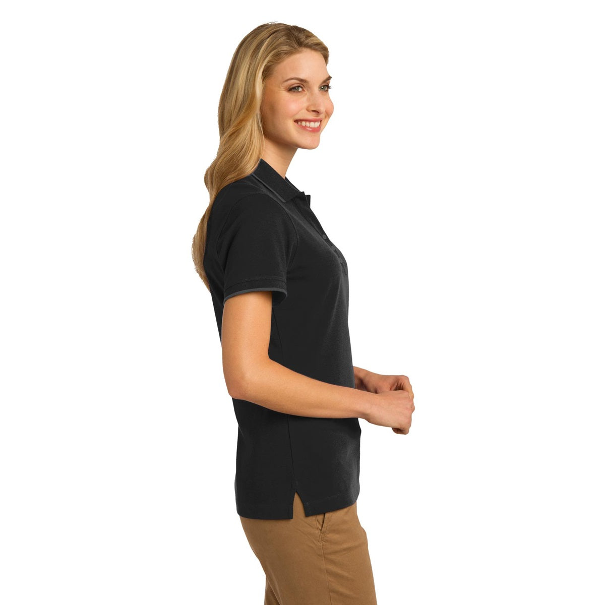 Jet Black Polo Shirt - Port Authority - Rapid Dry
