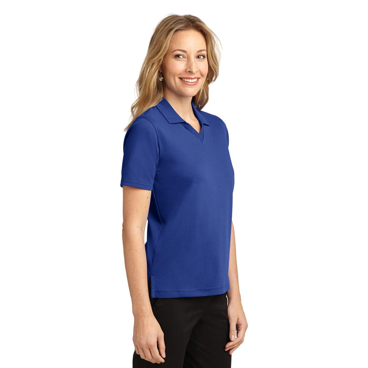 White Polo Shirt - Port Authority - Comfortable Fabric