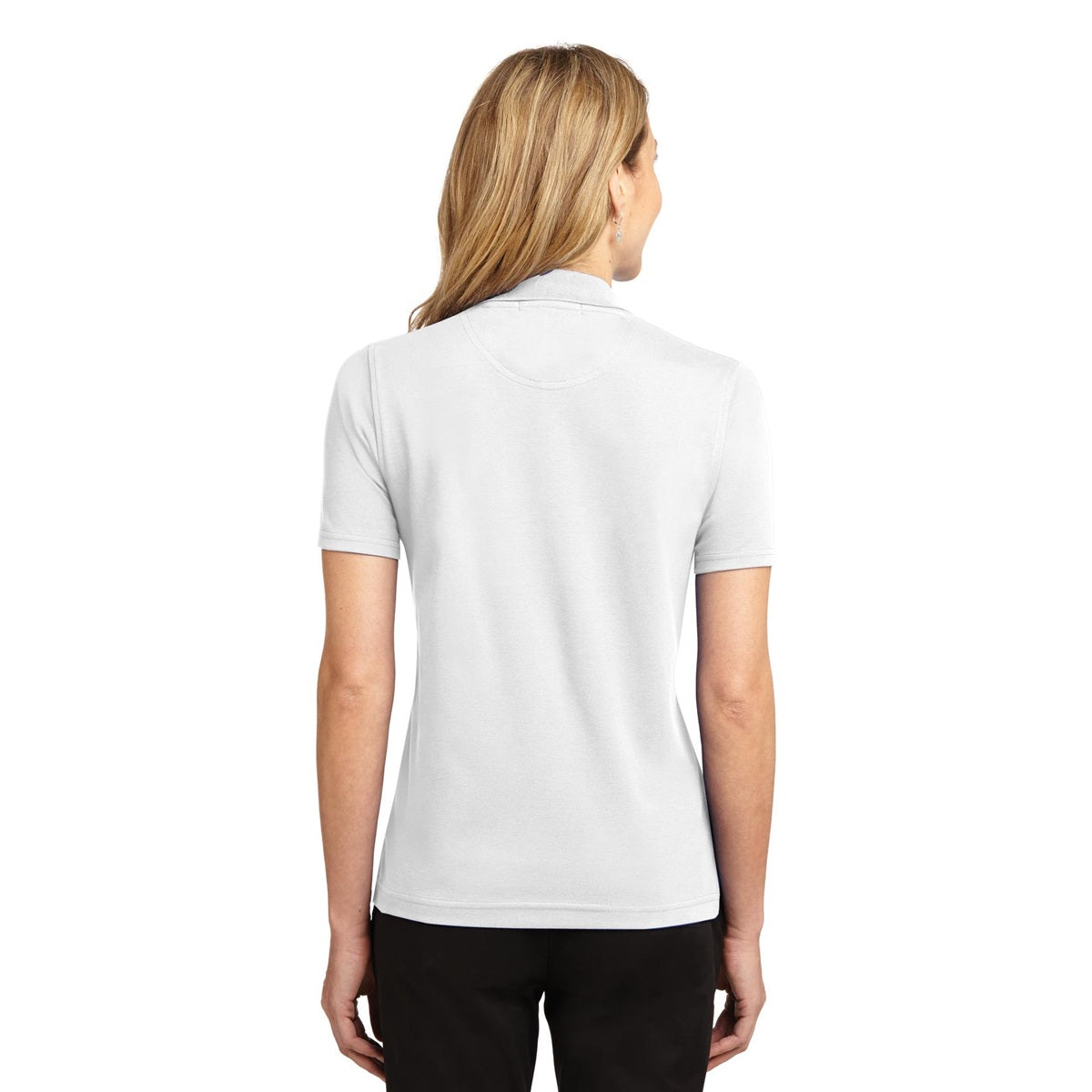 White Polo Shirt - Port Authority - Comfortable Fabric