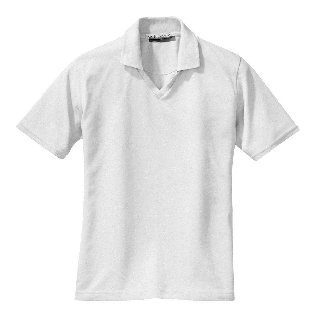 White Polo Shirt - Port Authority - Comfortable Fabric