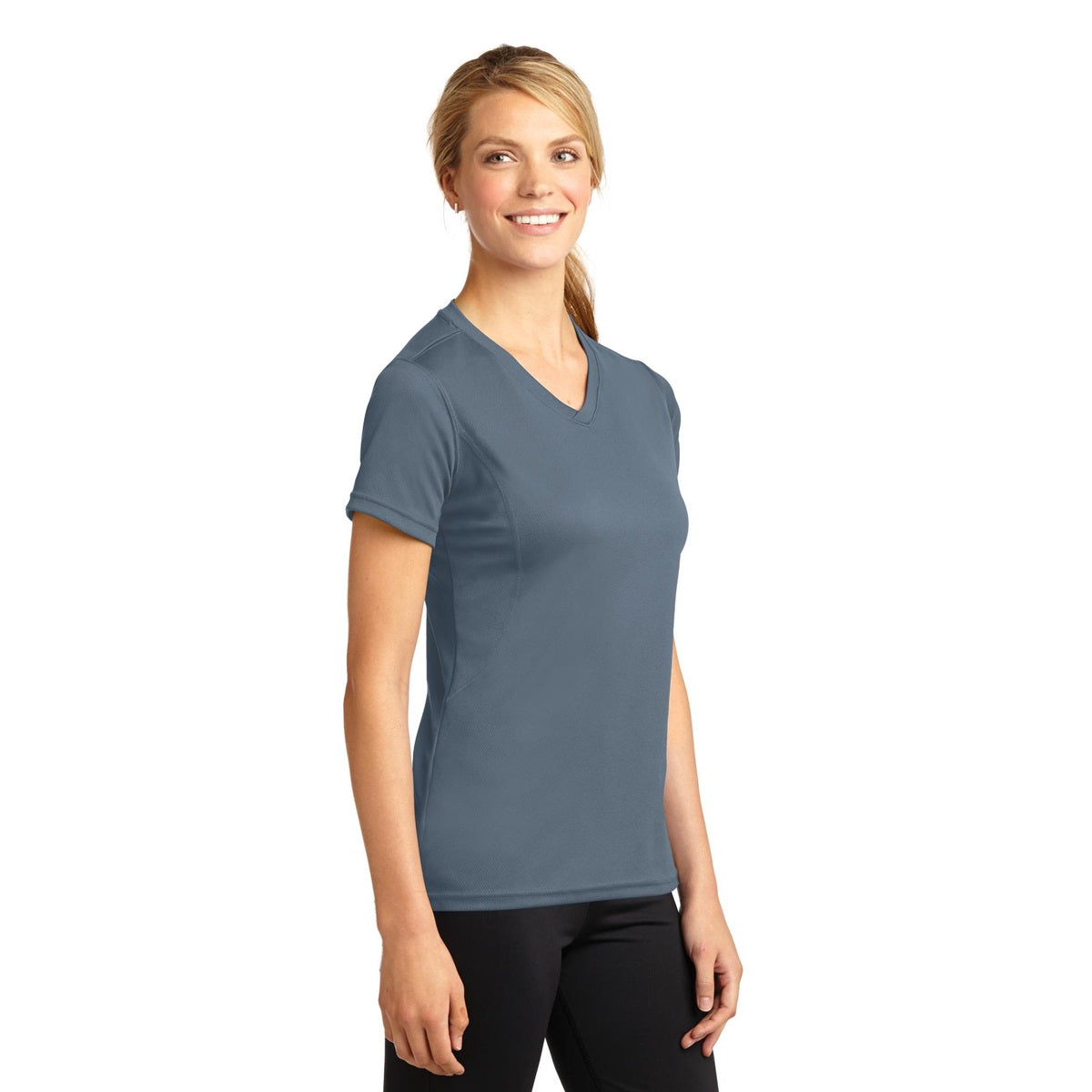 Steel T-Shirts - Sport-Tek - Stylish V-Neck Design - Cool Fit