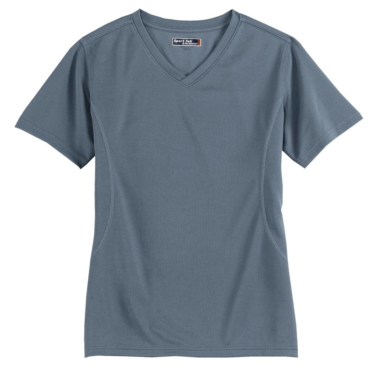 Steel T-Shirts - Sport-Tek - Stylish V-Neck Design - Cool Fit