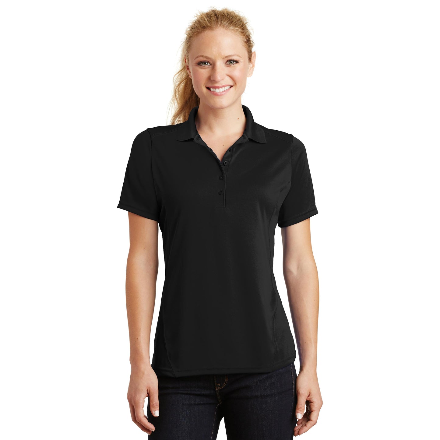 Black Polo Shirt - Sport-Tek - Moisture-Wicking