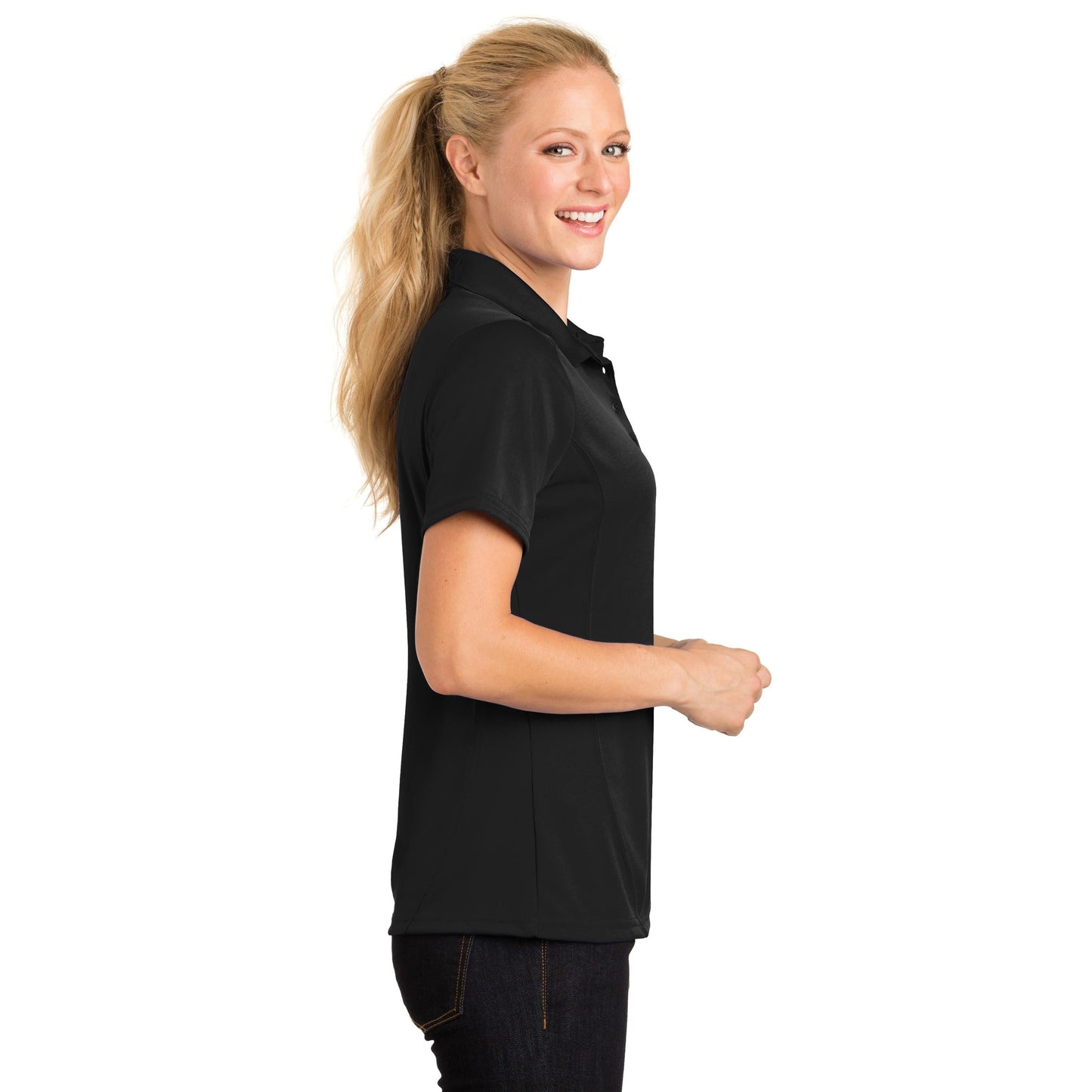 Black Polo Shirt - Sport-Tek - Moisture-Wicking