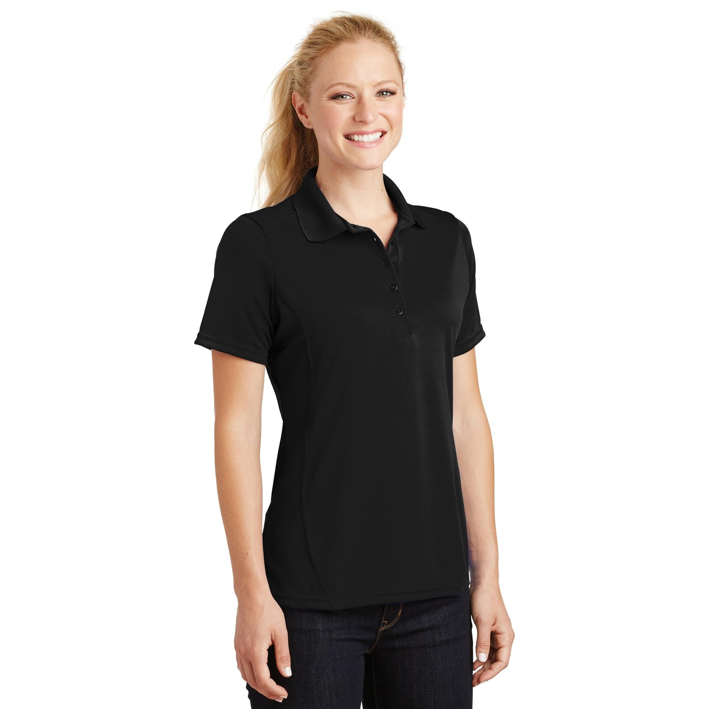Black Polo Shirt - Sport-Tek - Moisture-Wicking