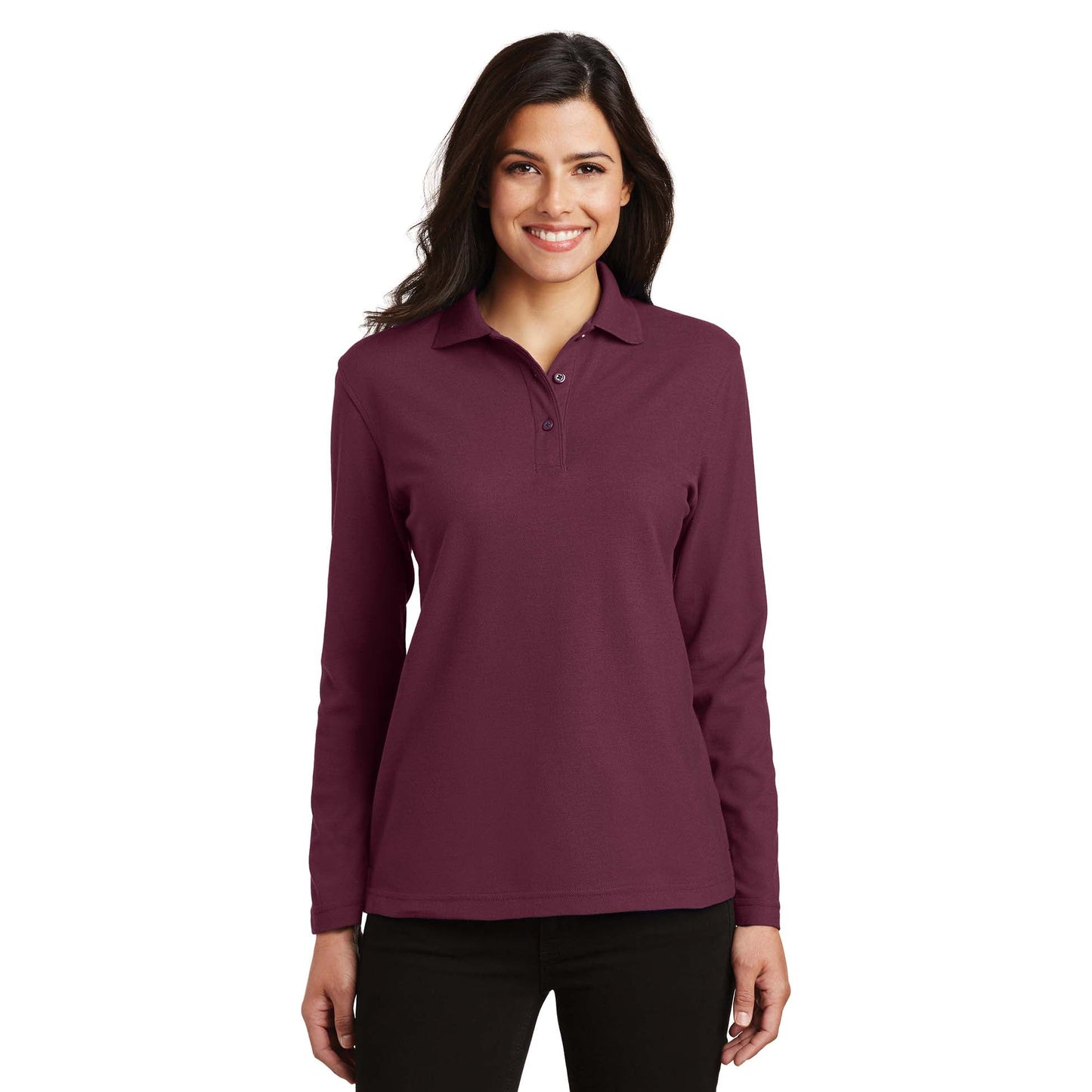 Black Polo Shirts - Port Authority - Soft Touch Fabric