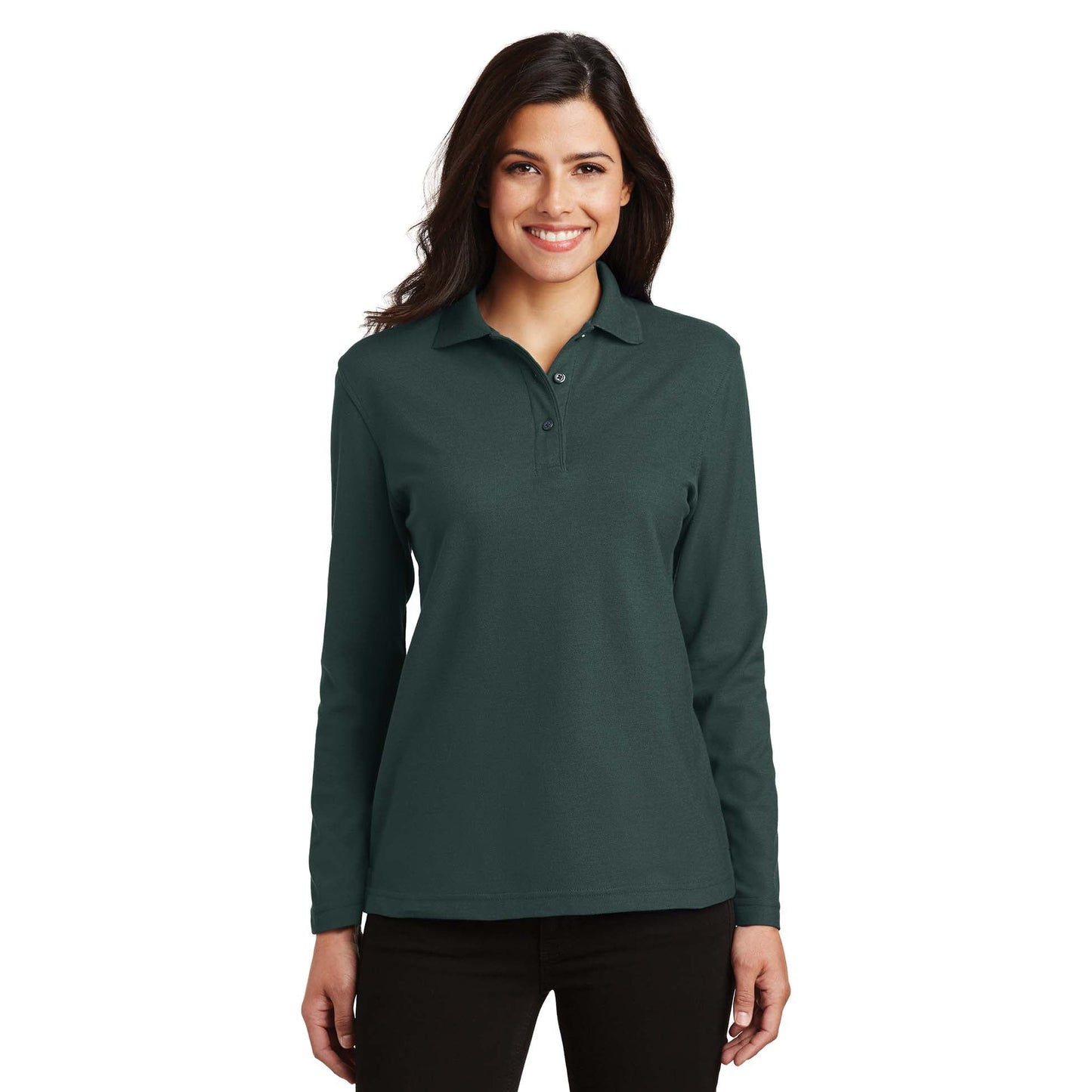 Black Polo Shirts - Port Authority - Soft Touch Fabric