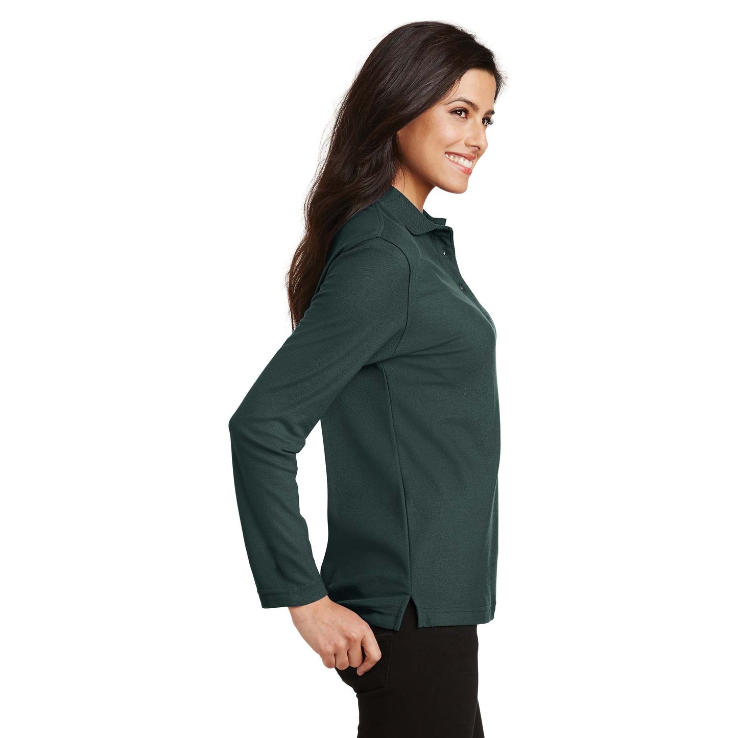 Black Polo Shirts - Port Authority - Soft Touch Fabric