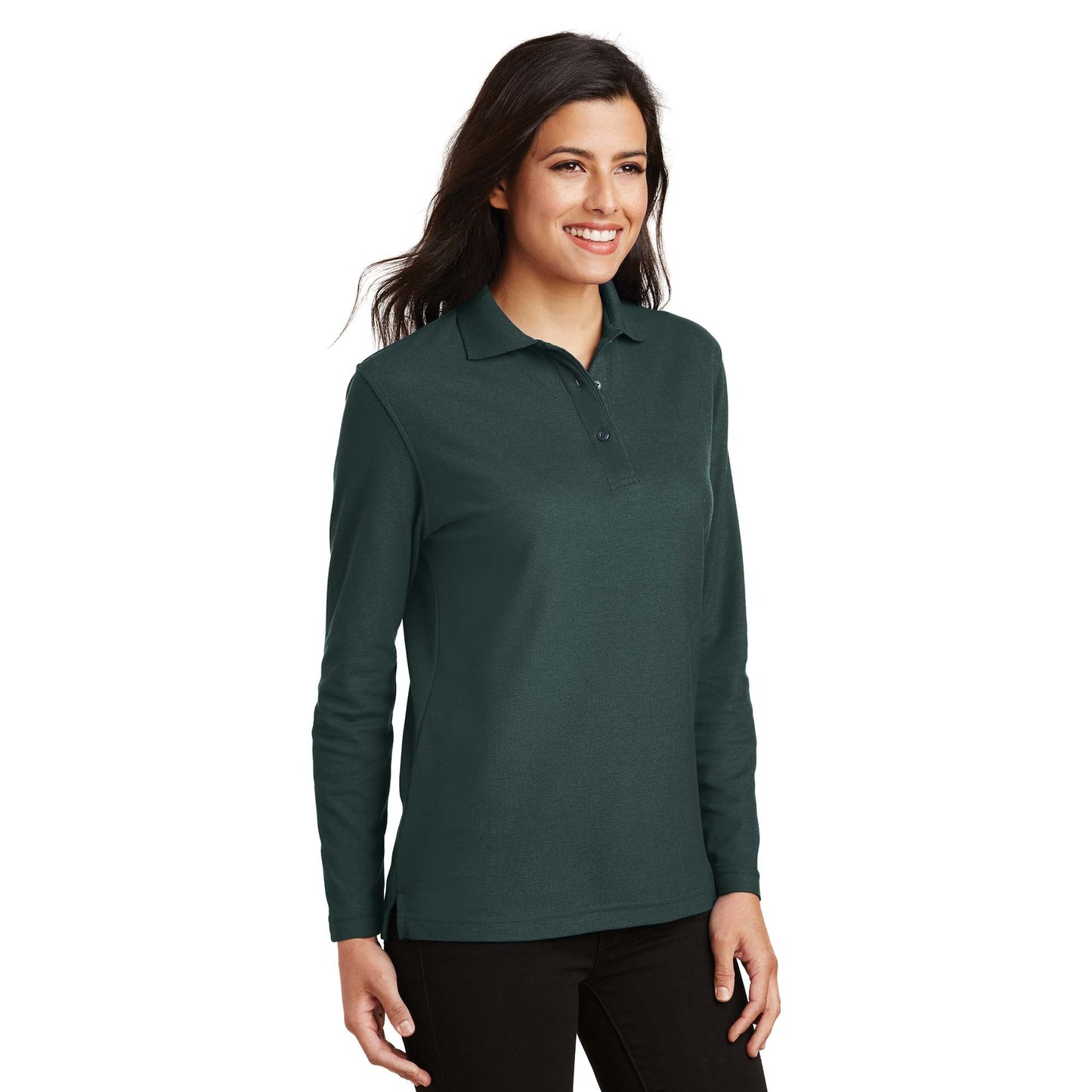Black Polo Shirts - Port Authority - Soft Touch Fabric