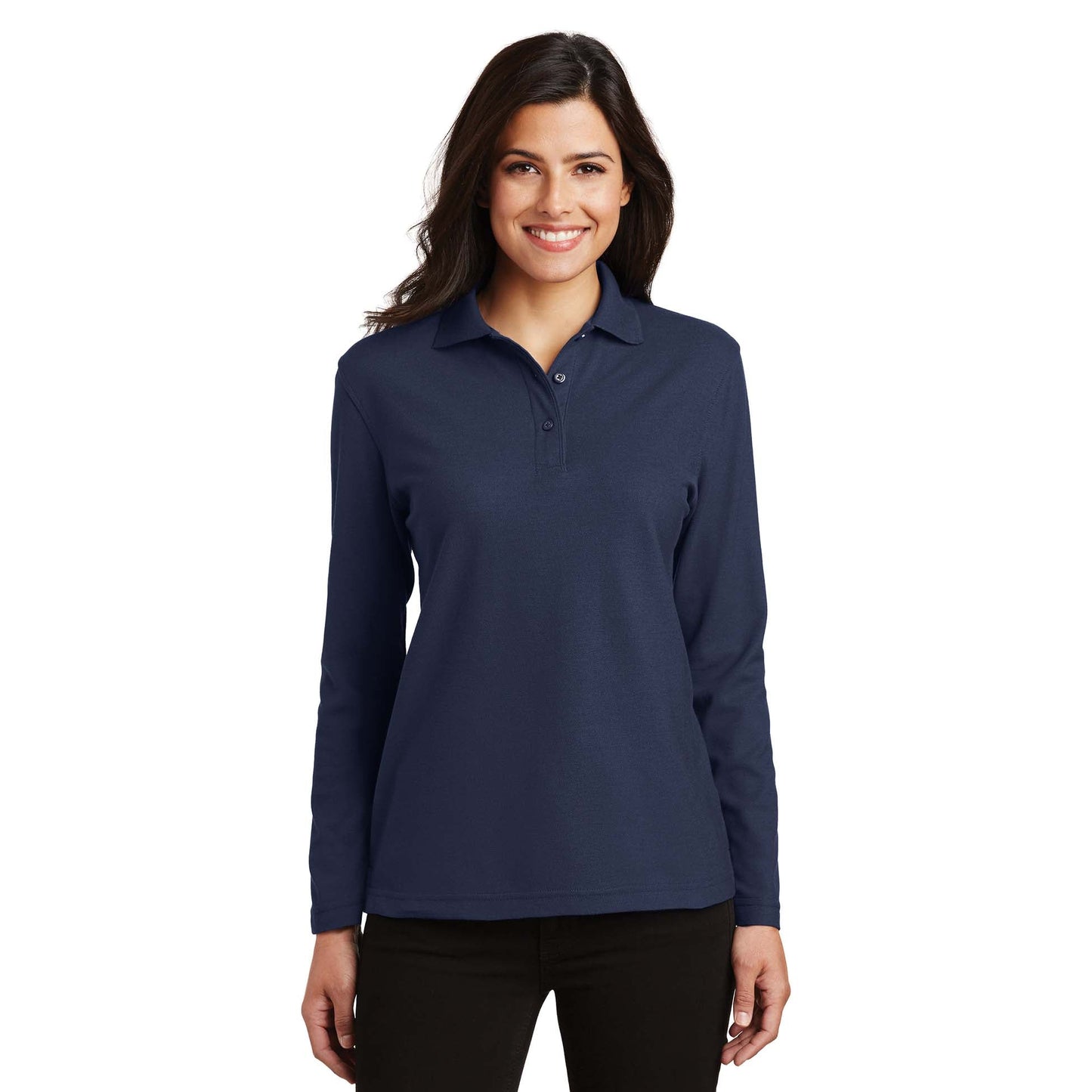Black Polo Shirts - Port Authority - Soft Touch Fabric