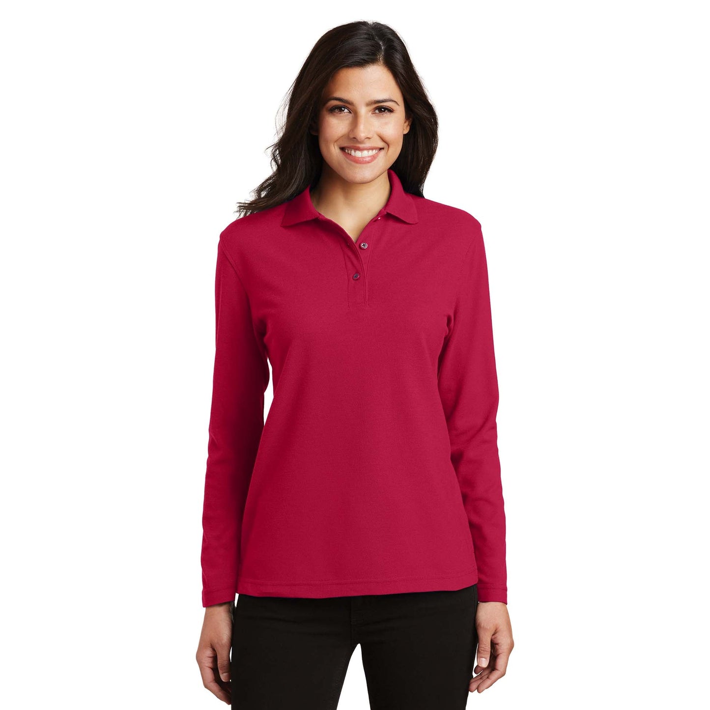 Black Polo Shirts - Port Authority - Soft Touch Fabric
